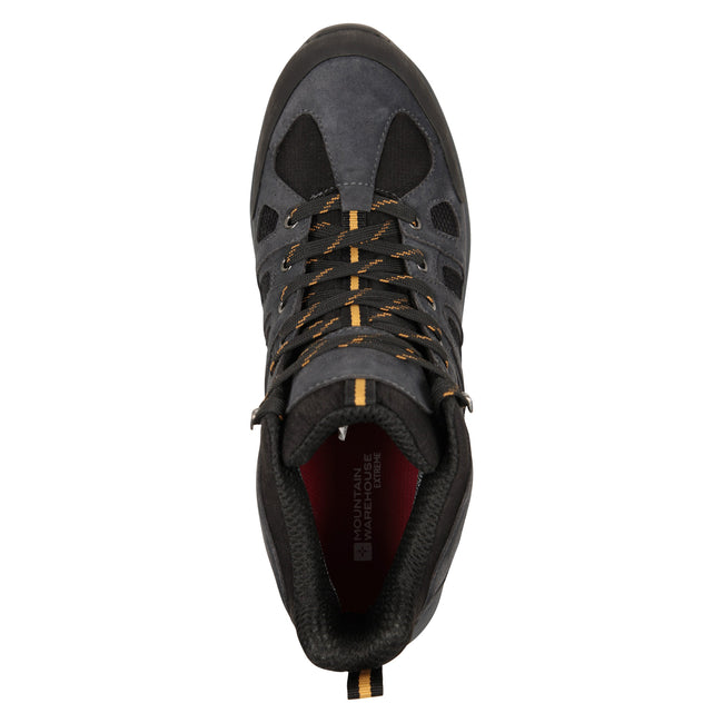 Grey - Pack Shot - Mountain Warehouse Mens Vertex Extreme Suede Waterproof Boots