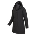Jet Black - Side - Mountain Warehouse Womens-Ladies Alaskan Long 3 In 1 Jacket