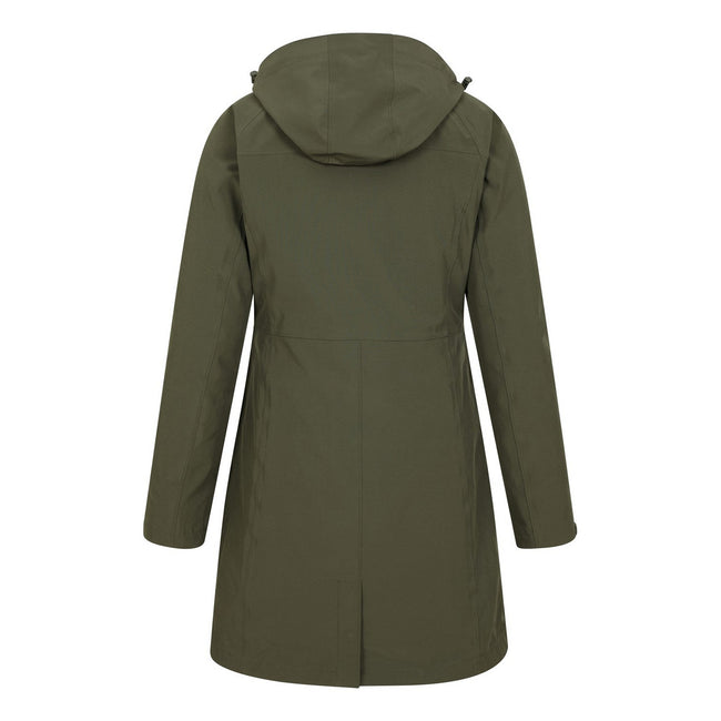 Khaki Green - Back - Mountain Warehouse Womens-Ladies Alaskan Long 3 In 1 Jacket