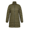 Khaki Green - Close up - Mountain Warehouse Womens-Ladies Alaskan Long 3 In 1 Jacket
