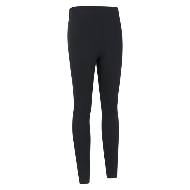 Black - Side - Mountain Warehouse Womens-Ladies Seamless Thermal Bottoms