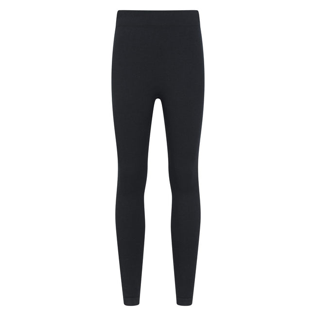 Black - Front - Mountain Warehouse Womens-Ladies Seamless Thermal Bottoms