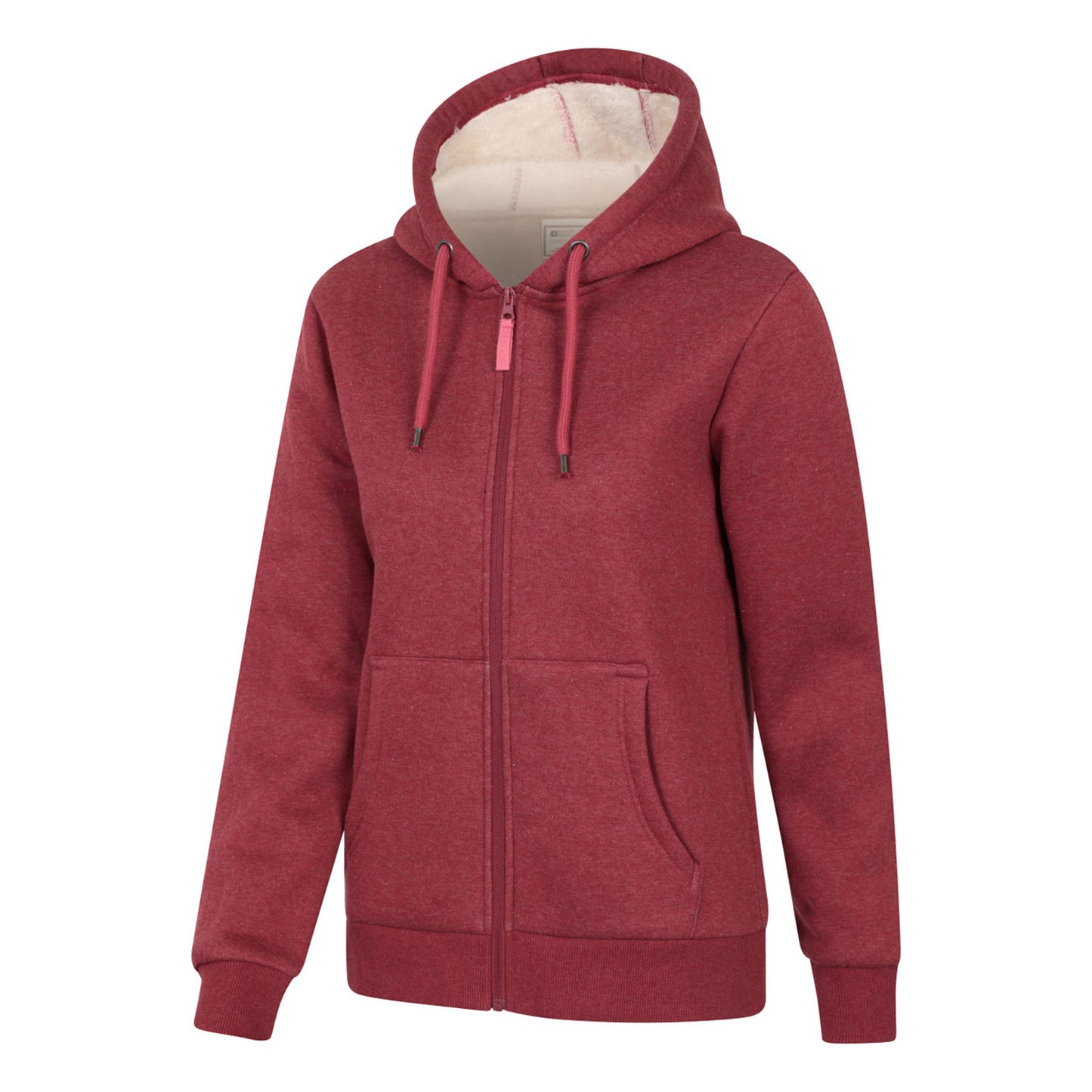 Rust - Lifestyle - Mountain Warehouse Womens-Ladies Dalton Sherpa Lined Full Zip Hoodie