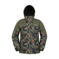 Green - Side - Mountain Warehouse Mens Camo Ski Jacket & Trousers