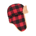 Red-Black - Side - Mountain Warehouse Childrens-Kids Gingham Trapper Hat