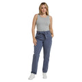 Navy - Side - Animal Womens-Ladies Loren Organic Trousers