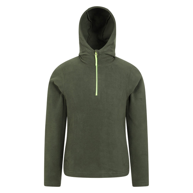 Pale Khaki - Front - Mountain Warehouse Childrens-Kids Camber II Fleece Hoodie