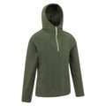 Pale Khaki - Side - Mountain Warehouse Childrens-Kids Camber II Fleece Hoodie