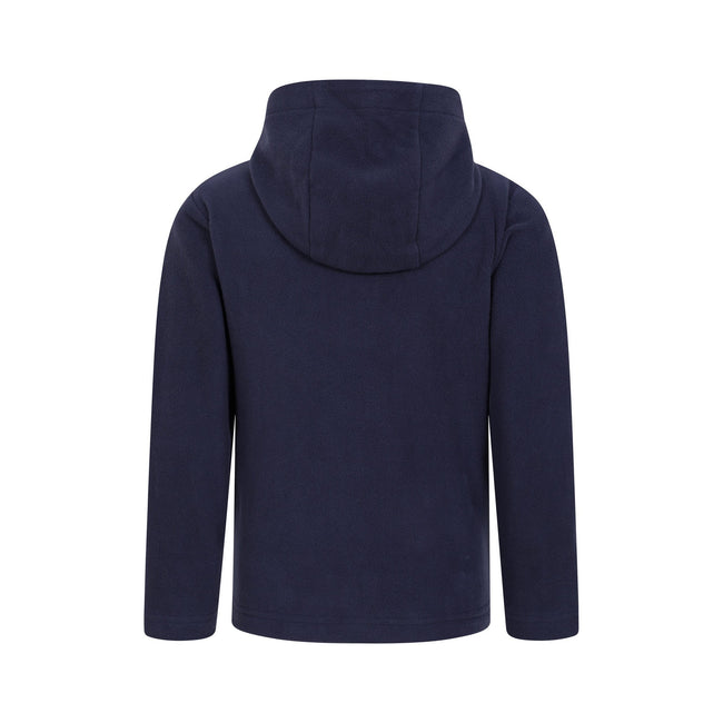 Blue - Back - Mountain Warehouse Childrens-Kids Camber II Fleece Hoodie