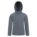 Grey - Front - Mountain Warehouse Childrens-Kids Camber II Fleece Hoodie