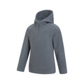Grey - Side - Mountain Warehouse Childrens-Kids Camber II Fleece Hoodie