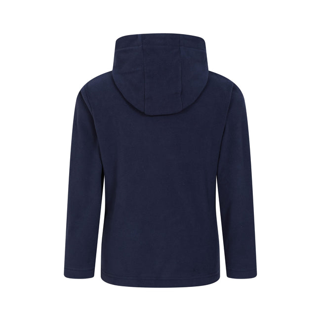 Navy - Back - Mountain Warehouse Childrens-Kids Camber II Fleece Hoodie