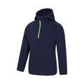 Navy - Side - Mountain Warehouse Childrens-Kids Camber II Fleece Hoodie