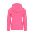Bright Pink - Back - Mountain Warehouse Childrens-Kids Camber II Fleece Hoodie