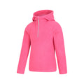 Bright Pink - Lifestyle - Mountain Warehouse Childrens-Kids Camber II Fleece Hoodie