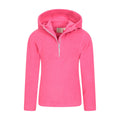 Bright Pink - Pack Shot - Mountain Warehouse Childrens-Kids Camber II Fleece Hoodie