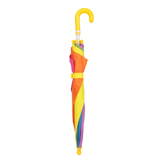 Multicoloured - Front - Mountain Warehouse Childrens-Kids Rainbow Stick Umbrella