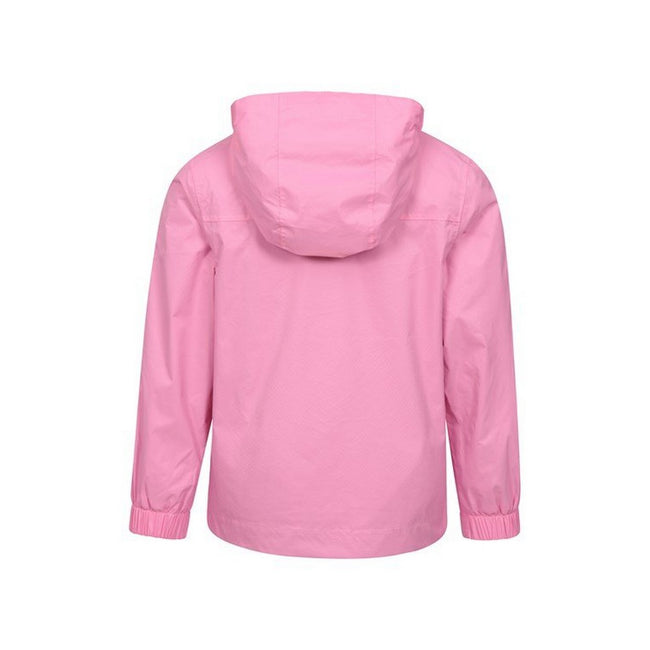 Pale Pink - Side - Mountain Warehouse Childrens-Kids Torrent Taped Seam Waterproof Jacket