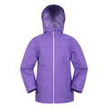 Purple - Front - Mountain Warehouse Childrens-Kids Torrent Taped Seam Waterproof Jacket