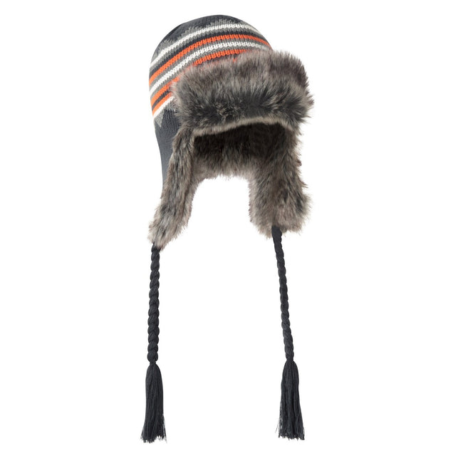 Dark Grey - Side - Mountain Warehouse Unisex Adult St Anton Knitted Bomber Hat