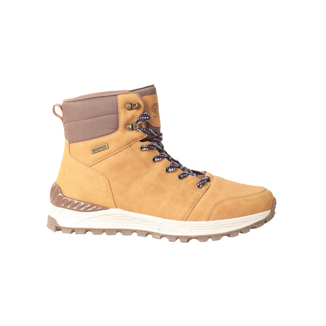 Brown - Side - Animal Mens Hayden Vegan Waterproof Walking Boots
