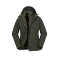 Khaki Green - Front - Mountain Warehouse Womens-Ladies Alaskan 3 in 1 Padded Jacket