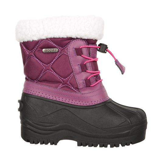 Dark Purple - Front - Mountain Warehouse Childrens-Kids Arctic Adaptive Waterproof Snow Boots