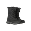 Jet Black - Close up - Mountain Warehouse Mens Nevis Extreme Suede Snow Boots