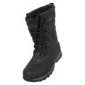 Jet Black - Front - Mountain Warehouse Mens Nevis Extreme Suede Snow Boots