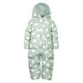 Leaf Green - Front - Mountain Warehouse Toddler Frosty Clouds Padded Snowsuit