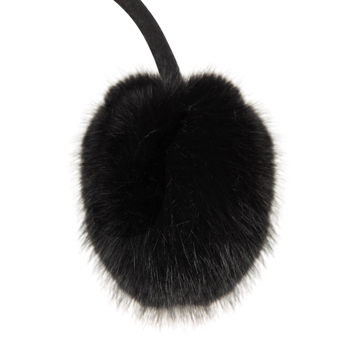 Black - Pack Shot - Mountain Warehouse Faux Fur Earmuffs