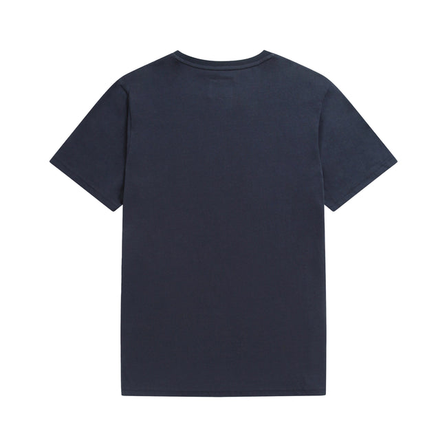 Navy - Back - Animal Mens Kickback Organic Pyjama Set