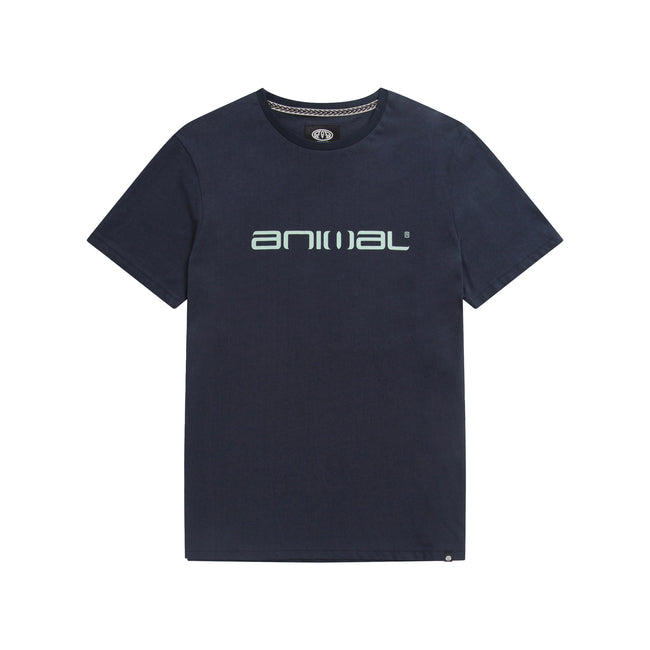 Navy - Side - Animal Mens Kickback Organic Pyjama Set