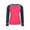 Purple - Side - Mountain Warehouse Childrens-Kids Merino II Base Layer Set