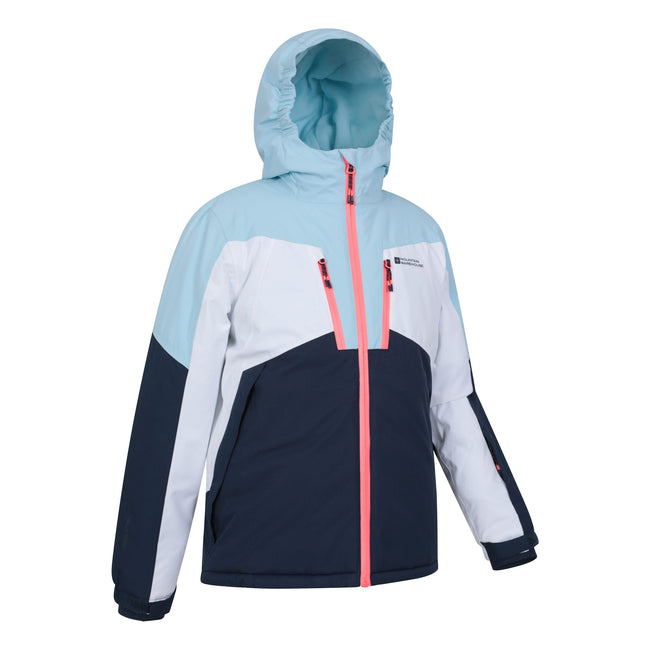 Light Blue - Side - Mountain Warehouse Childrens-Kids Galactic II Extreme Ski Jacket