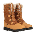 Brown - Front - Mountain Warehouse Womens-Ladies Vostok Leather Snow Boots