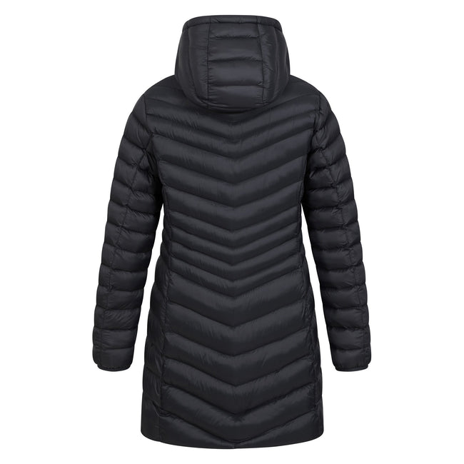 Black - Back - Mountain Warehouse Womens-Ladies Florence Faux Fur Lined Padded Jacket