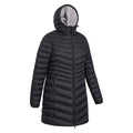 Black - Side - Mountain Warehouse Womens-Ladies Florence Faux Fur Lined Padded Jacket