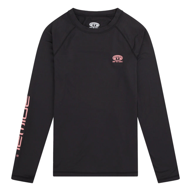 Jet Black - Front - Animal Womens-Ladies Piste Base Layer Top