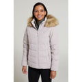 Light Beige - Front - Mountain Warehouse Womens-Ladies Isla Extreme Short Down Jacket