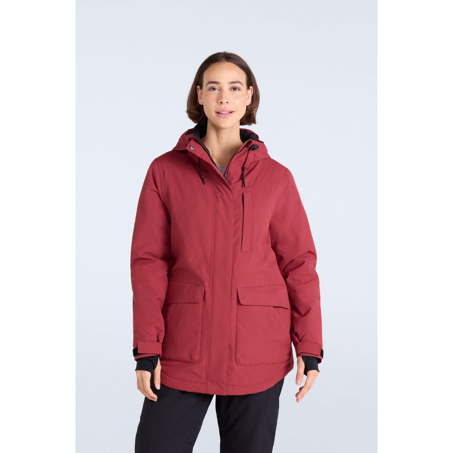 Red - Front - Animal Womens-Ladies Tignes Ski Jacket