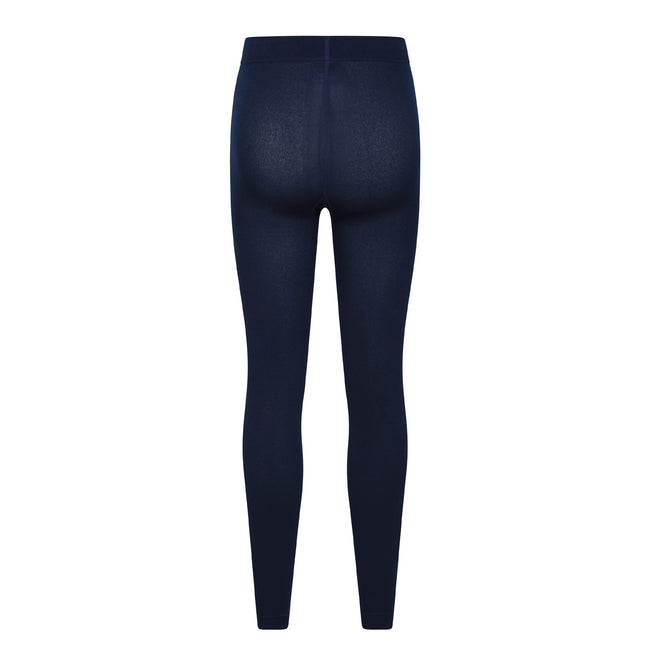Navy - Back - Mountain Warehouse Womens-Ladies Brushed Isotherm Thermal Leggings (Pack of 2)
