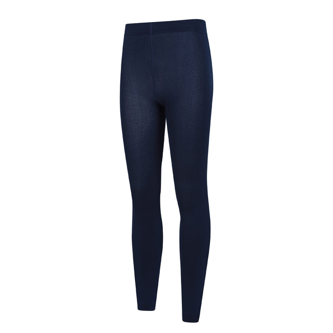 Navy - Side - Mountain Warehouse Womens-Ladies Brushed Isotherm Thermal Leggings (Pack of 2)