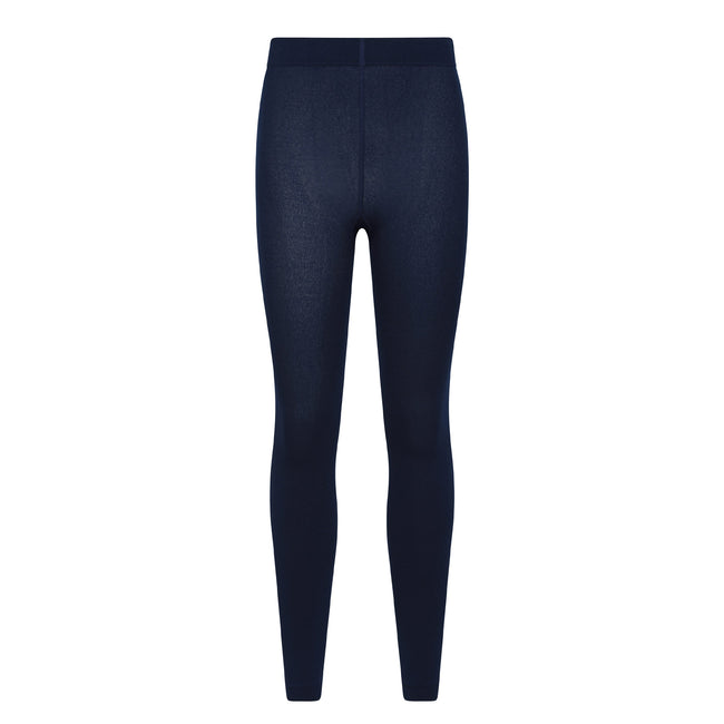 Navy - Pack Shot - Mountain Warehouse Womens-Ladies Brushed Isotherm Thermal Leggings (Pack of 2)