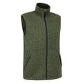 Khaki Green - Lifestyle - Mountain Warehouse Mens Idris Fleece Gilet