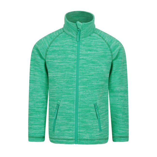 Green - Front - Mountain Warehouse Childrens-Kids Snowdonia Fleece Jacket