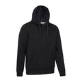Black - Side - Mountain Warehouse Mens Dalton Borg Lined Full Zip Hoodie