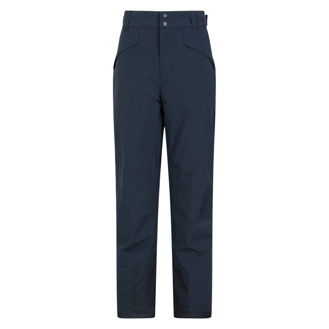 Navy - Front - Mountain Warehouse Orbit II 4 Way Stretch Waterproof Ski Trousers