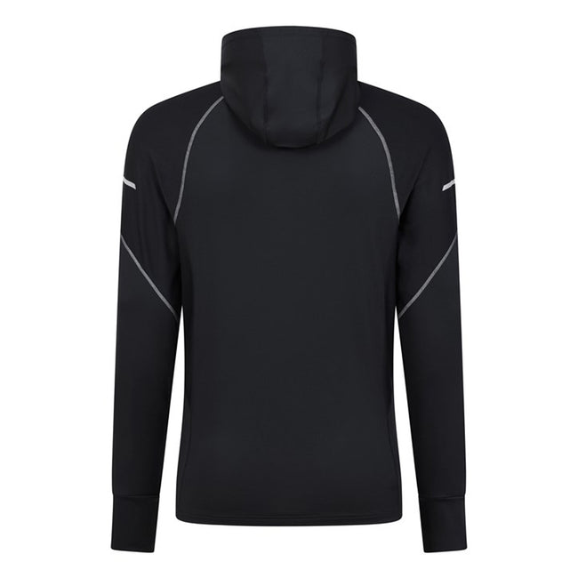 Black - Back - Mountain Warehouse Mens Control II Running Hoodie