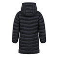 Black - Back - Mountain Warehouse Childrens-Kids Florence Longline Padded Jacket